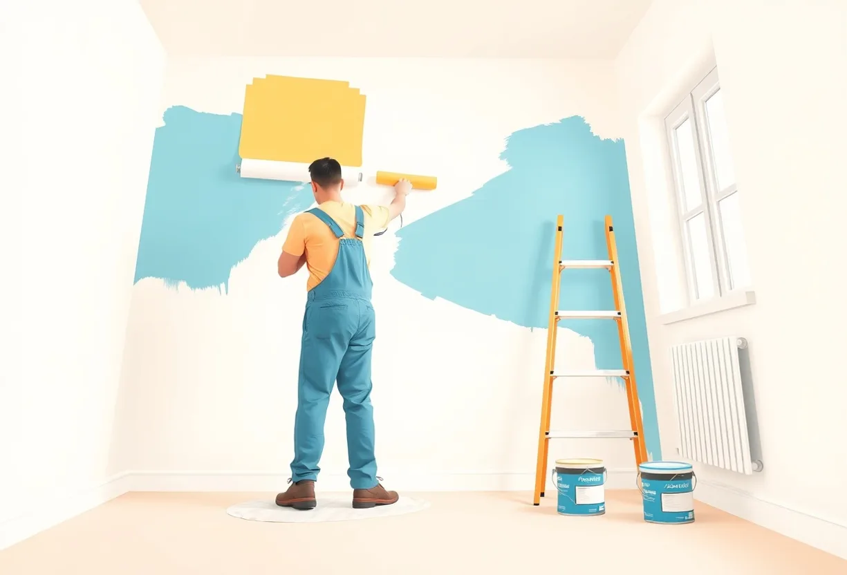 Peintre Dammarie-les-Lys 77190 en intervention sur un chantier
